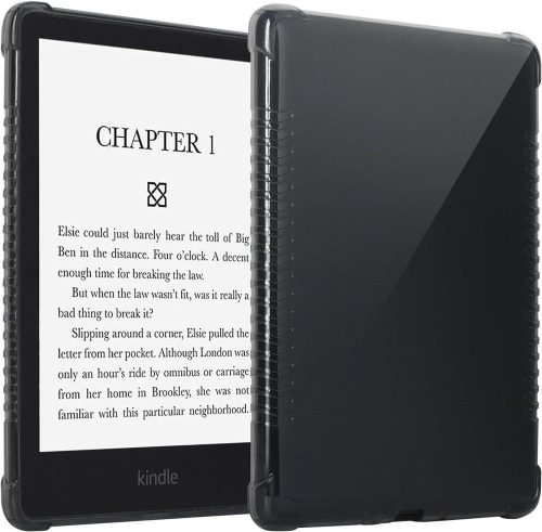 Husă transparentă cu margini negre din TPU pentru Kindle Paperwhite 11 (model 2021)