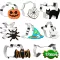AUERVO Halloween Keksz Vágó 8 Részes Rozsdamentes Acél Sütikiszúró Készlet