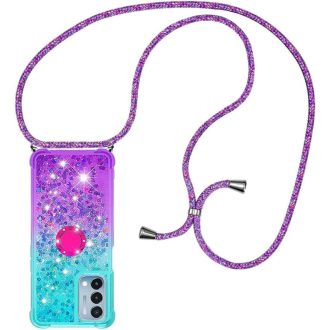   Puzdro na telefón HomiTunky Xiaomi Redmi A1 s retiazkou, modro-fialové