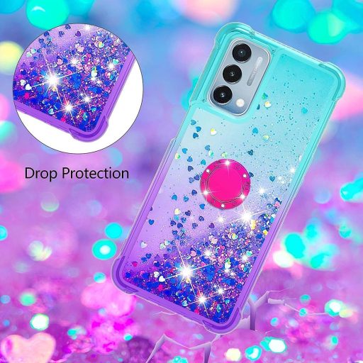 HomiTunky Xiaomi Redmi A1 telefontok lánccal, kék-lila