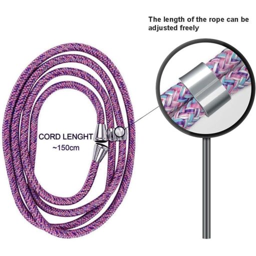 Husa de telefon cu lanț HomiTunky Xiaomi Redmi A1, albastru-violet