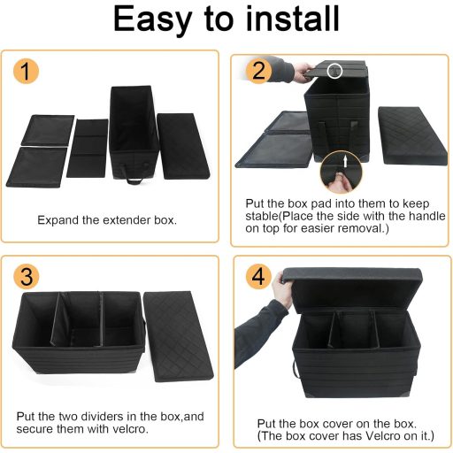 GOYJOY Extensie scaun auto pentru câini cu spațiu de depozitare - Pentru scaunele din față și spate, capacitate de încărcare 90 kg, pentru SUV-uri, off-road și sedan-uri, câini mici, medii și mari