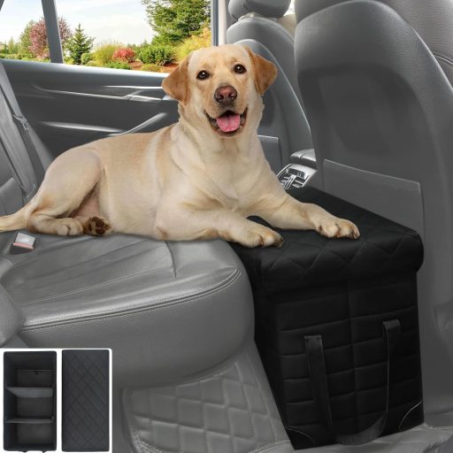 GOYJOY Extensie scaun auto pentru câini cu spațiu de depozitare - Pentru scaunele din față și spate, capacitate de încărcare 90 kg, pentru SUV-uri, off-road și sedan-uri, câini mici, medii și mari