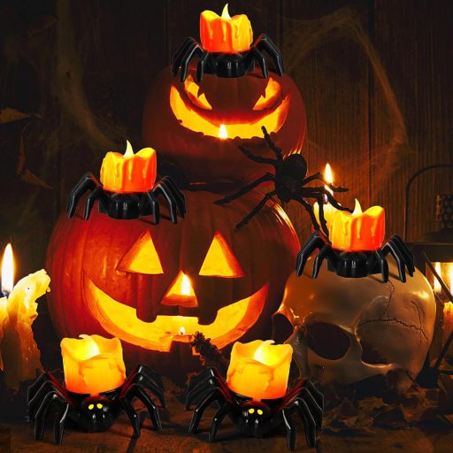 12 db Elemes LED Teamécses - Pislákoló Fényű Dekoráció Beltérre és Kültérre