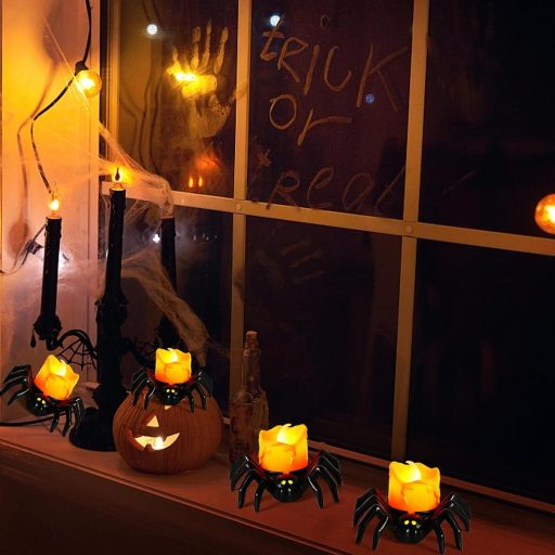 12 db Elemes LED Teamécses - Pislákoló Fényű Dekoráció Beltérre és Kültérre