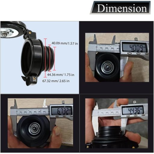 Capac rezervor combustibil Baceyong Negru pentru Motocicletă - Capac rezervor compatibil cu modelele Harley XL883, 1200 x 48, Softail, Dyna