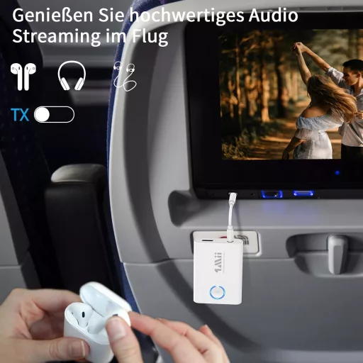1Mii Bluetooth 5.3 adapter TV-hez, 2 az 1-ben adó-vevő, aptX HD vezeték nélküli audio