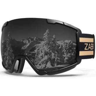   ZABERT Ochelari de schi pentru adulți și copii, protecție UV, lentilă anti-ceață