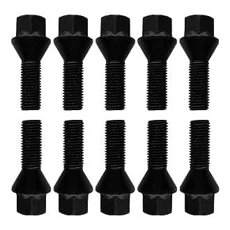 TRACER Kerékcsavar M14x1.5 35mm Kúpos Gallér Fekete 10db