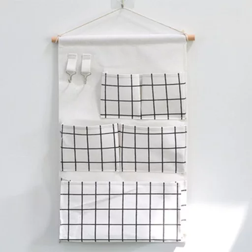 Set de depozitare multifuncțional Arawat - Organizator suspendat cu 7 buzunare pentru ușă, bucătărie, birou - Geantă organizatoare pliabilă în stil minimalist