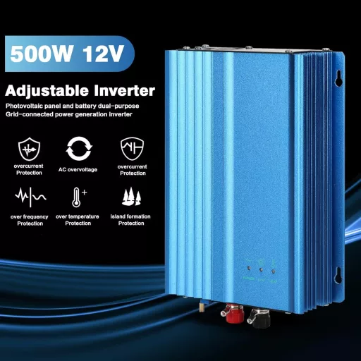 Ailao 500W MPPT sieťový menič 12V solárny invertor 230V výstup