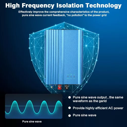 Ailao 500W MPPT sieťový menič 12V solárny invertor 230V výstup
