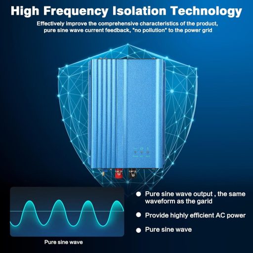 Ailao 500W MPPT Grid Tie Inverter 12V napelem inverter 230V kimenet