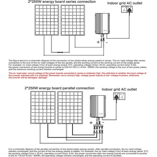 Ailao 500W MPPT Grid Tie Inverter 12V napelem inverter 230V kimenet
