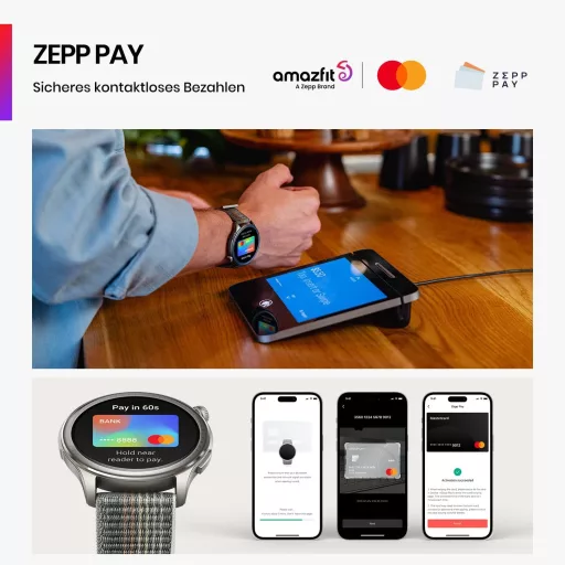 Amazfit Balance 46mm okosóra NFC fizetés, GPS, 150 sportmód, 14 nap akkumulátor - gray