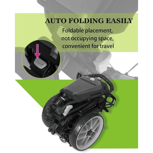 Newfly háromkerekű golfkocsi összecsukható könnyű kézikocsi esernyőtartóval