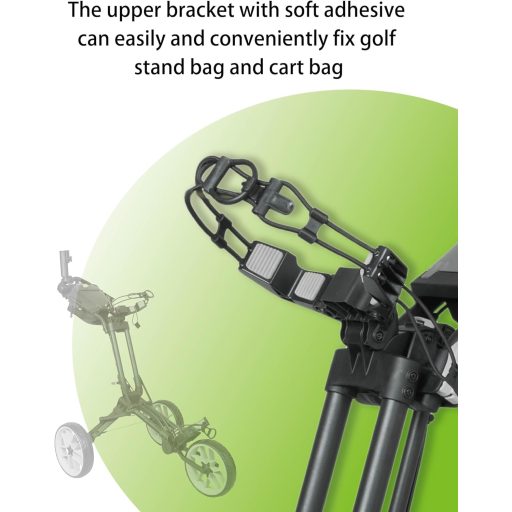 Cărucior de golf cu trei roți Newfly, pliabil, ușor, cu suport pentru umbrelă