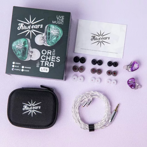 LINSOUL Kiwi Ears Orchestra Lite 8BA In-Ear Monitor IEM Lila Faceplate