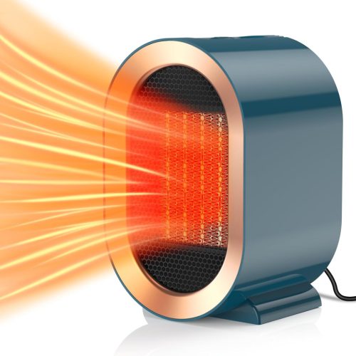 Tiptop Home Kerámia Hősugárzó 1200W - Gyors Fűtés, 2 Fokozat, Dönthető Védelem, Csendes Működés, Irodába, Hálószobába, Fürdőszobába, Fehér