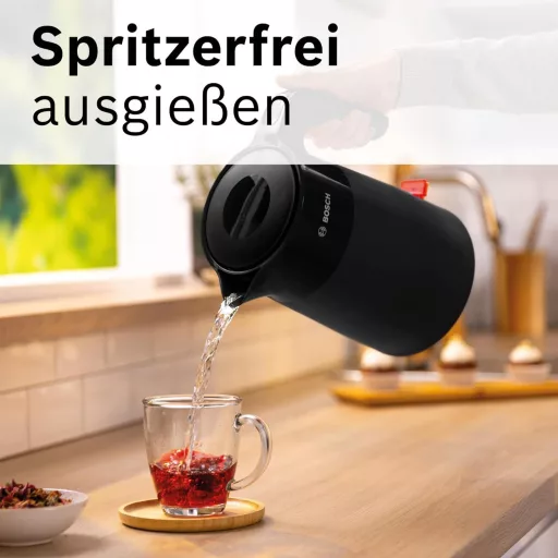Bosch MyMoment TWK2M163 Vezeték nélküli vízforraló 1,7L, 2400W, automata kikapcsolás, matt fekete
