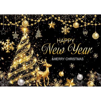   Sjajna novogodišnja pozadina za 2024. - Božićno fotografiranje