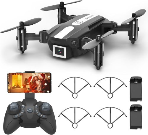 Wipkviey T25 Mini Dron s 1080P Kamerou - Skladací RC Kvadrokoptéra FPV, s 2 Batériami a Prenosnou Taškou - pre Deti a Začiatočníkov