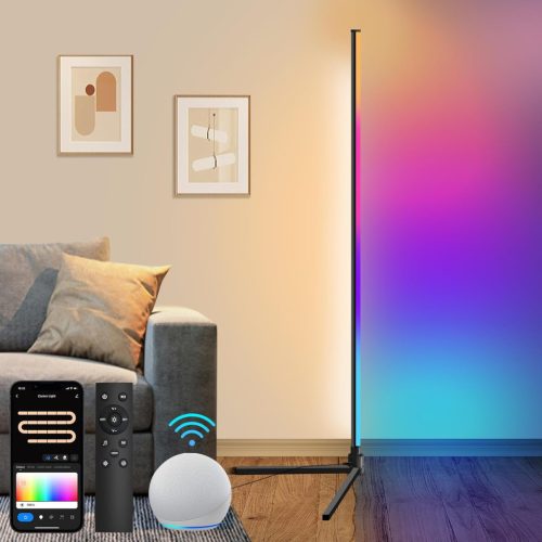  WiFi RGBCW okos állólámpa, Alexa/Google kompatibilis, 155 cm