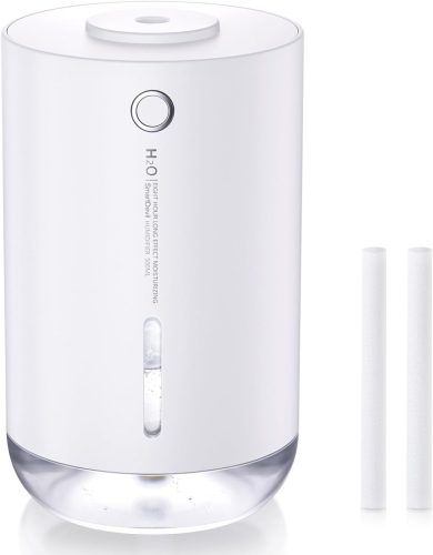 SmartDevil 500ml Hordozható Mini Párásító - USB Asztali Légnedvesítő Növényekhez, Otthonra, Irodába - 2 Párásítási Mód, Automatikus Kikapcso