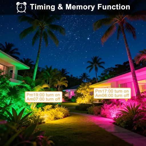 Taptoron 50W Smart RGB LED Reflektor 2db Távirányítóval és App Vezérléssel