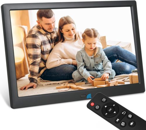 TSITSC 13,3" Digitális Képkeret - 1280x800 Felbontás, Fotó/Videó/Zene Lejátszás, Naptár Funkcióval, Távirányítóval, 32GB Tárhely, USB/SD Tám