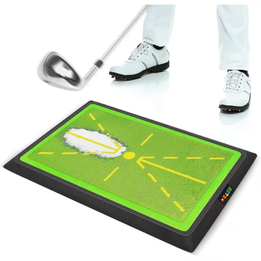 Golfová tréningová podložka JIMITOP 12x17 s analýzou dopadu (divot) pre vnútorný tréning