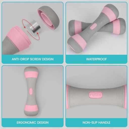 Belle Vous 2 db állítható súlyzó szett 1-2 kg, 3 az 1-ben rendszer, férfiaknak és nőknek