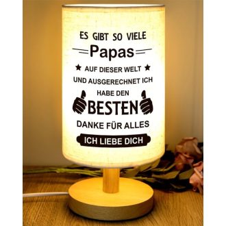   PRSTENLY Apa Asztali Lámpa - Ajándék Apának Születésnapra, Karácsonyra, Apák Napjára