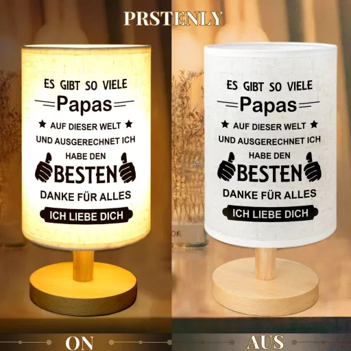 Lampă de birou PRSTENLY - Cadou pentru tată de ziua lui, de Crăciun, de Ziua Tatălui