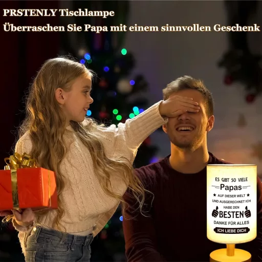 Lampă de birou PRSTENLY - Cadou pentru tată de ziua lui, de Crăciun, de Ziua Tatălui