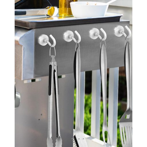 Lictin Mágneses Horgok 6 db Neodímium Mágnes 38 kg Teherbírás Fehér