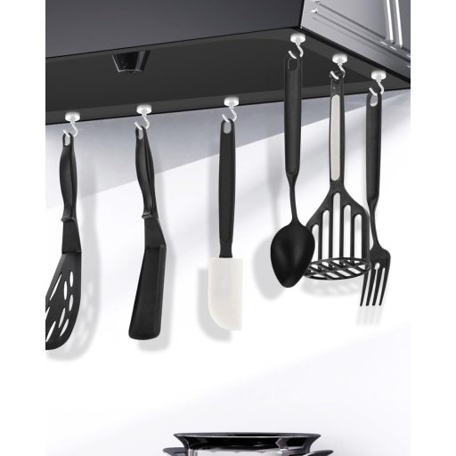 Lictin Mágneses Horgok 6 db Neodímium Mágnes 38 kg Teherbírás Fehér