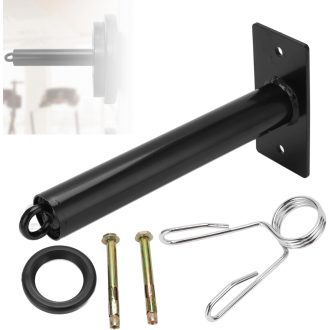   Držiak na závažia Serlium, montáž na stenu – protišmykový oceľový stojan s nosnosťou 500 libier na činky, s pogumovanými ochrannými vložkami