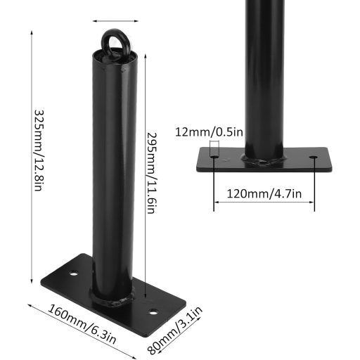 Držiak na závažia Serlium, montáž na stenu – protišmykový oceľový stojan s nosnosťou 500 libier na činky, s pogumovanými ochrannými vložkami