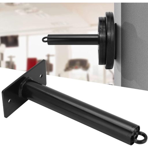 Suport Serlium pentru discuri de greutate, montabil pe perete - suport din oțel antiderapant, capacitate 226 kg, cu protecții de cauciuc.