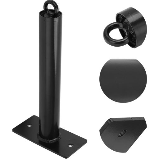 Suport Serlium pentru discuri de greutate, montabil pe perete - suport din oțel antiderapant, capacitate 226 kg, cu protecții de cauciuc.