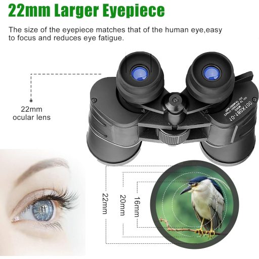 Binoclu DOCANIO 8-24x50 mm cu prismă BAK4, pentru vedere nocturnă și observarea naturii