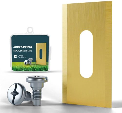 Generisch 30db Robotfűnyíró Pótpenge Szett - Kompatibilis Husqvarna/Automower/Gardena/McCulloch Modellekkel - Rozsdamentes Acél Kések Csavar