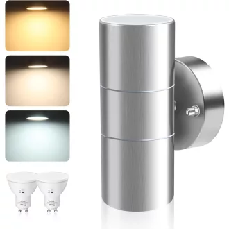   ALUSSO LIGHTING LED Vanjska Zidna Lampa Inox Up Down 2x8W GU10 IP65