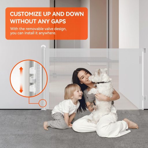 Sigurnosna vrata na izvlačenje za pse i mačke, 35x71 cm, za stepenice i vrata