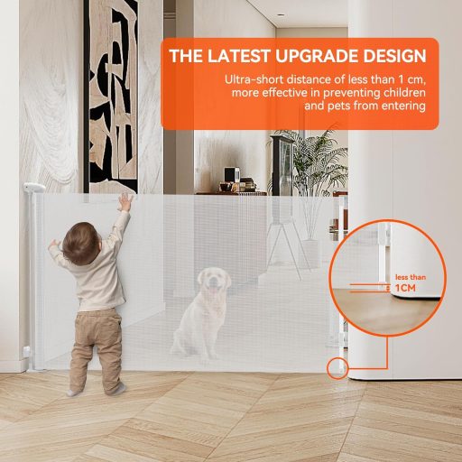 Muaket 35x71 cm Kihúzható Biztonsági Kapu Kutyáknak Macskáknak Lépcsőhöz Ajtóhoz