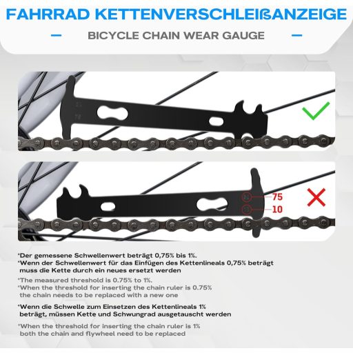 Set de scule pentru lanț de bicicletă WATSABRO - Dispozitiv de nituire lanț, clește pentru za rapidă, reparații lanț cu 6-12 viteze