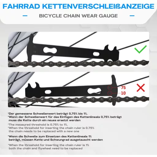 Set de scule pentru lanț de bicicletă WATSABRO - Dispozitiv de nituire lanț, clește pentru za rapidă, reparații lanț cu 6-12 viteze