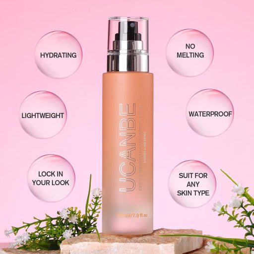 UCANBE Fixáló Spray 200ml - Tartós Smink Fixálás, Hidratáló, Könnyű Formuláció