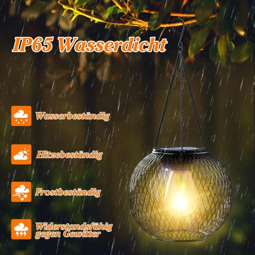 Ortiny napelemes kerti lámpa szett 2db IP65 vízálló kültéri dekoráció